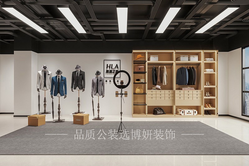 服装直播间装修设计效果图