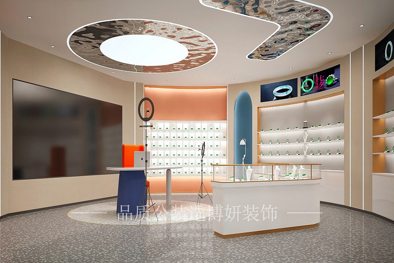 玉器直播间装修设计效果图