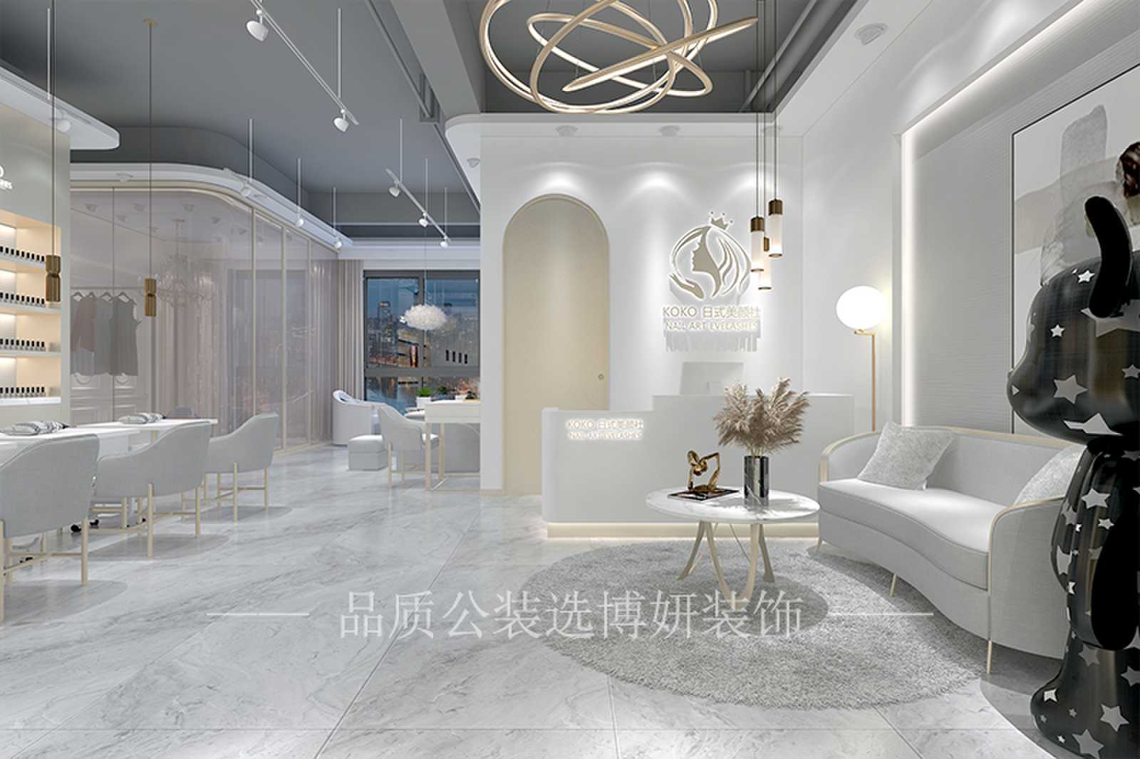 美甲店装修效果图,美甲店装修,美甲店设计,昆明美甲店装修,昆明美甲店设计