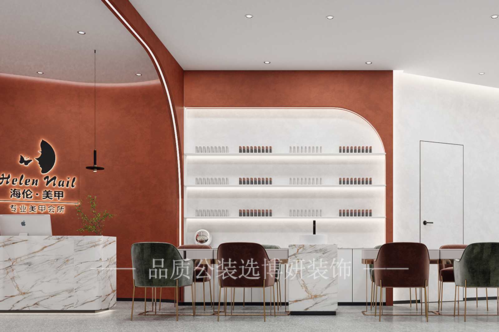 美甲店装修效果图,美甲店装修,美甲店设计,昆明美甲店装修,昆明美甲店设计