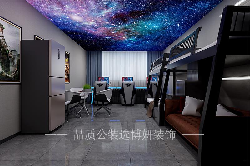 电竞酒店装修效果图02