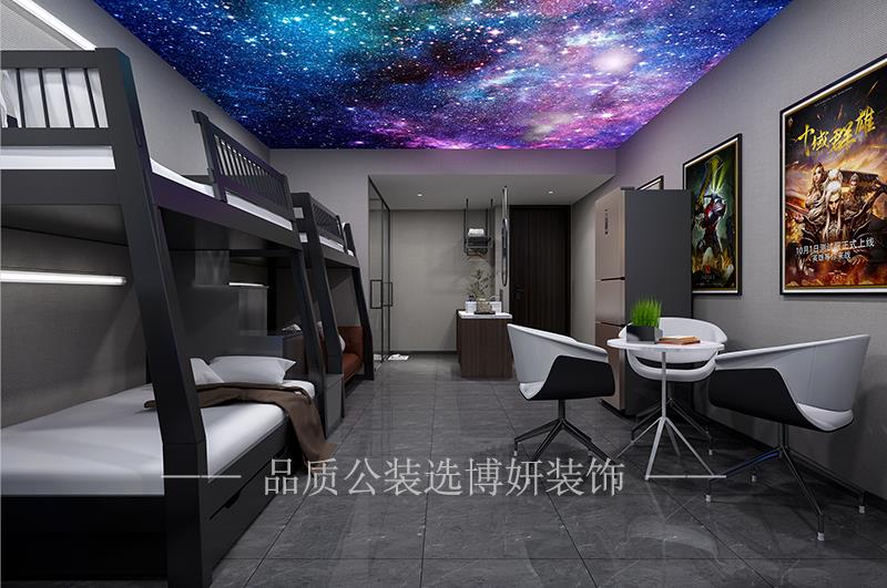 电竞酒店装修效果图01