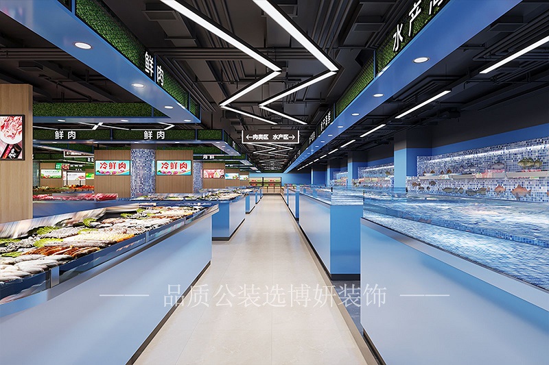 生鲜超市装修设计效果图