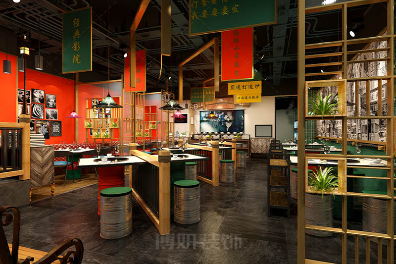 昆明烧烤店铺装修设计